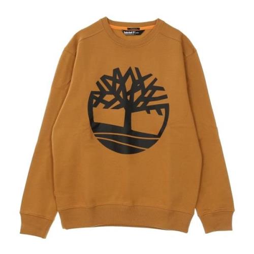 Kern Logo Crewneck Sweatshirt Timberland , Brown , Heren