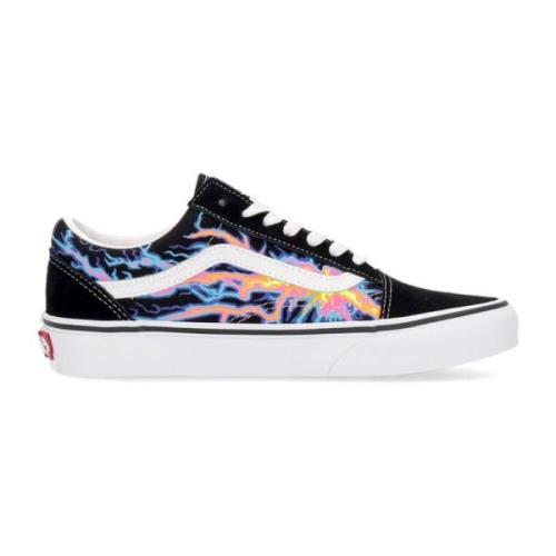 Flame Lage Sneaker Zwart/Wit Vans , Multicolor , Heren