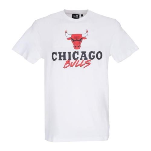 Chicago Bulls Script Tee White/Red New Era , White , Heren