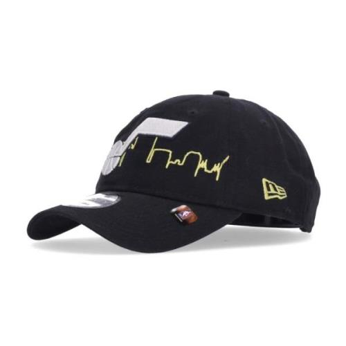 Utah Jazz Gebogen Klep Pet New Era , Black , Unisex