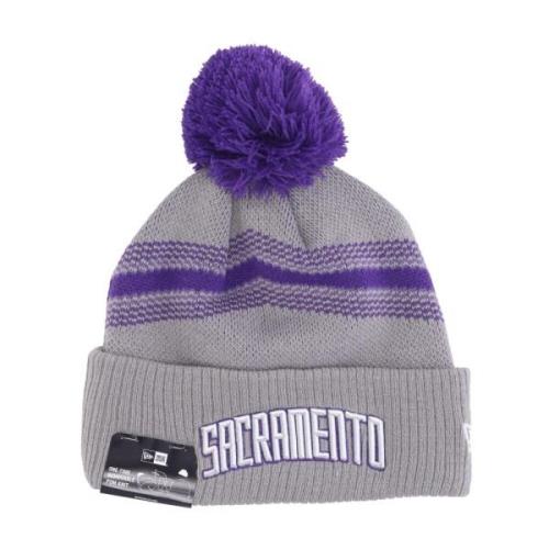 NBA City Night Pom Pom Beanie New Era , Gray , Unisex