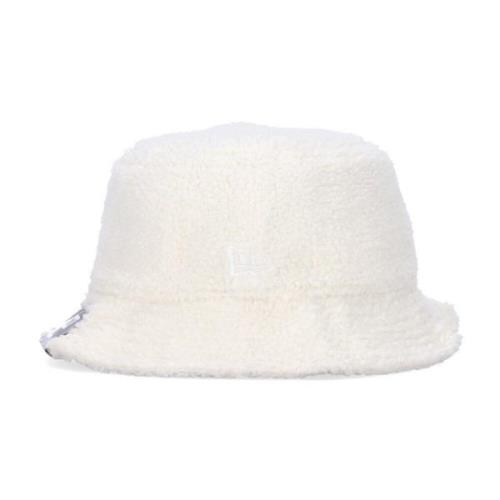 Sherpa Bucket Licht Crème Dames Hoed New Era , White , Unisex