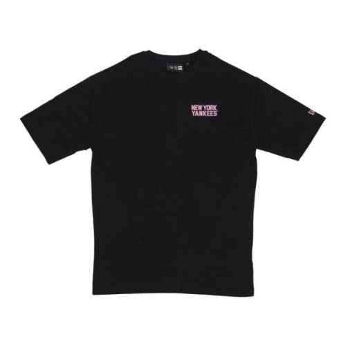 Yankees Wordmark Oversize Tee Zwart/Roze New Era , Black , Heren