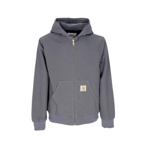 Rigid Actieve Jas met Fleece Interieur Carhartt Wip , Gray , Heren