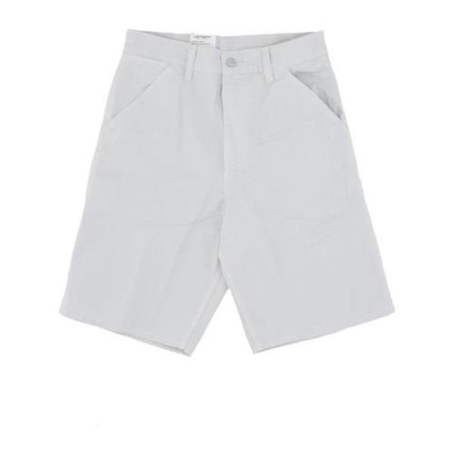 Relaxed Fit Werkshorts Sonic Silver Carhartt Wip , Gray , Heren