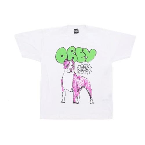 Heren Heavy Sound Tee Wit Obey , White , Heren