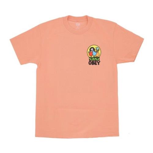 Klassieke Citrus Heren T-shirt Obey , Pink , Heren