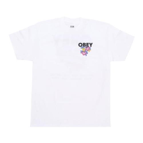 Bloementuin Klassieke Tee Heren T-shirt Obey , White , Heren