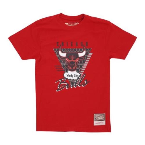 Chicago Bulls NBA Tee Hardwood Classics Mitchell & Ness , Red , Heren