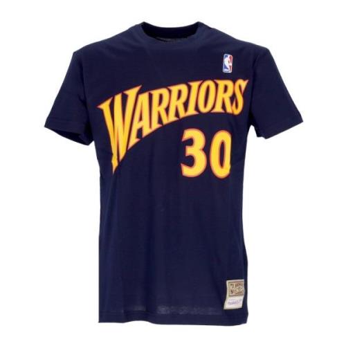 Stephen Curry NBA Tee Hardwood Classics Mitchell & Ness , Blue , Heren