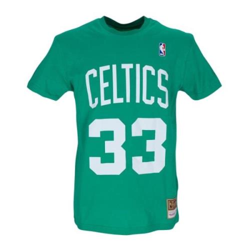 Larry Bird NBA Tee Hardwood Classics Mitchell & Ness , Green , Heren