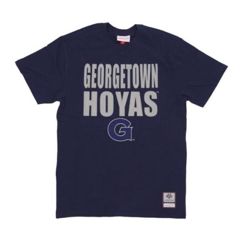 Georgetown Hoyas Basketball Tee Mitchell & Ness , Blue , Unisex