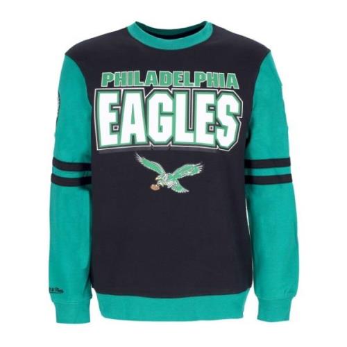 Philadelphia Eagles Crewneck Sweatshirt Mitchell & Ness , Multicolor ,...