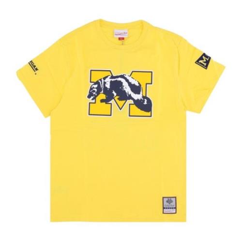 Michigan Wolverines Basketball Team T-Shirt Mitchell & Ness , Yellow ,...