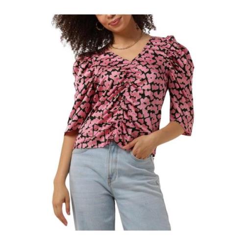 Hart Draperen Blouse Roze Co'Couture , Pink , Dames