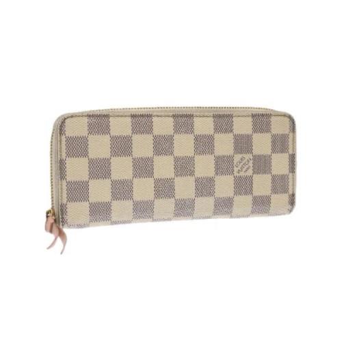 Pre-owned Canvas wallets Louis Vuitton Vintage , White , Dames