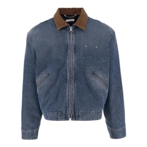 Denimjack met Corduroy Kraag 1989 Studio , Blue , Heren