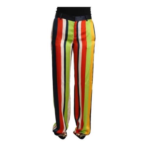 Multicolor Gestreepte Rechte Broek Dsquared2 , Multicolor , Dames