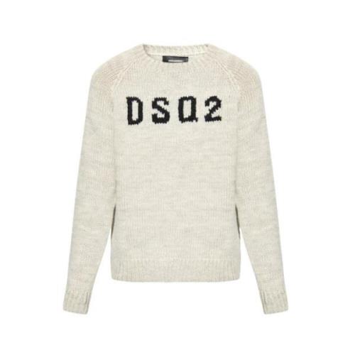 Heren Gebreide Trui Dsquared2 , Beige , Heren