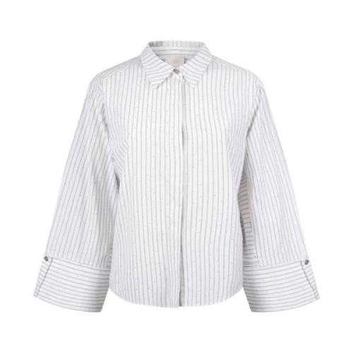 Gestreepte Blouse Elda Aaiko , White , Dames