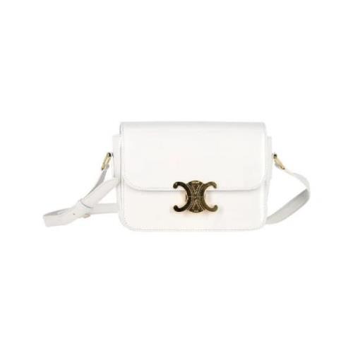 Pre-owned Leather celine-bags Celine Vintage , White , Dames