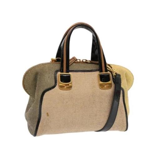 Pre-owned Cotton fendi-bags Fendi Vintage , Beige , Dames