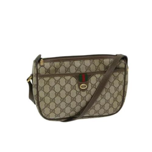 Pre-owned Canvas gucci-bags Gucci Vintage , Beige , Dames