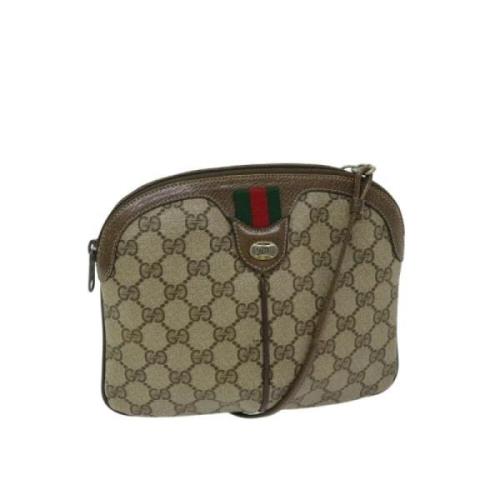 Pre-owned Canvas gucci-bags Gucci Vintage , Beige , Dames