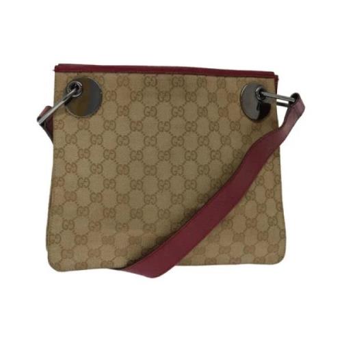 Pre-owned Canvas gucci-bags Gucci Vintage , Beige , Dames