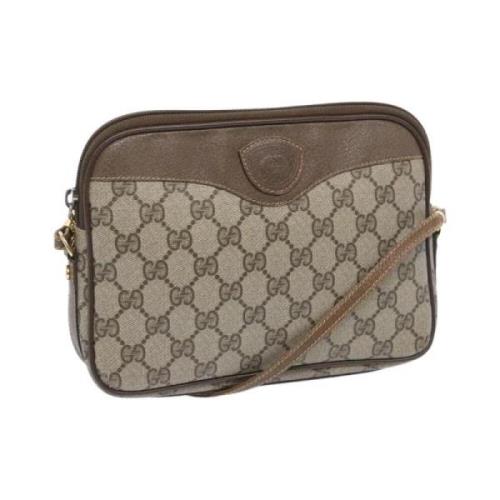 Pre-owned Canvas gucci-bags Gucci Vintage , Beige , Dames