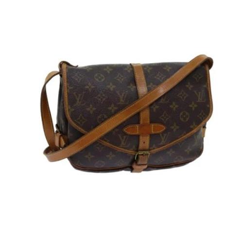 Pre-owned Canvas louis-vuitton-bags Louis Vuitton Vintage , Brown , Da...