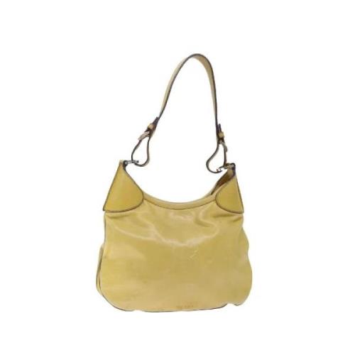 Pre-owned Leather prada-bags Prada Vintage , Yellow , Dames