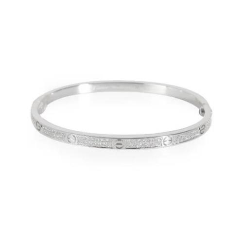 Pre-owned Metal bracelets Cartier Vintage , Gray , Dames