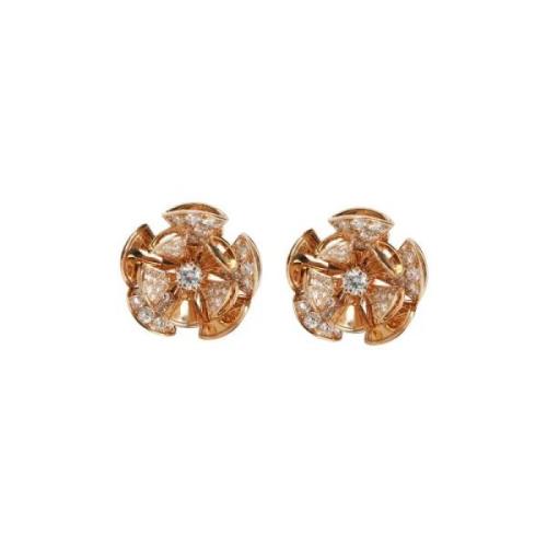 Pre-owned Rose Gold earrings Bvlgari Vintage , Yellow , Dames