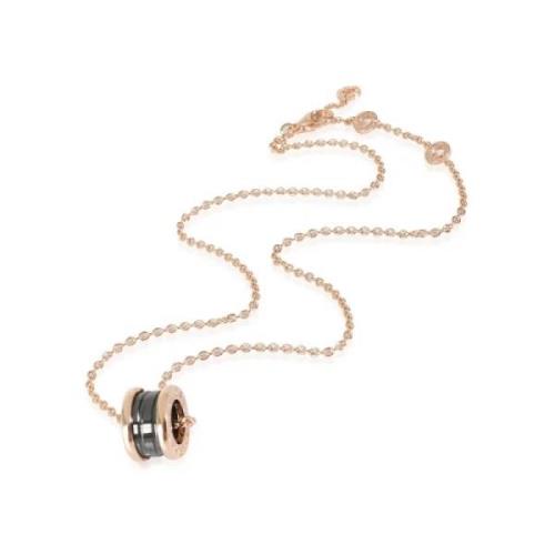 Pre-owned Rose Gold necklaces Bvlgari Vintage , Pink , Dames