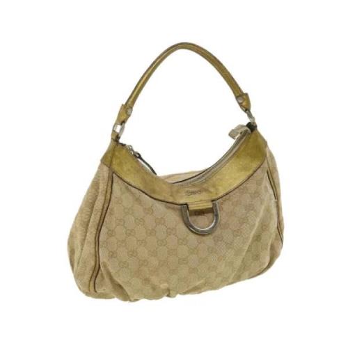 Pre-owned Canvas gucci-bags Gucci Vintage , Beige , Dames