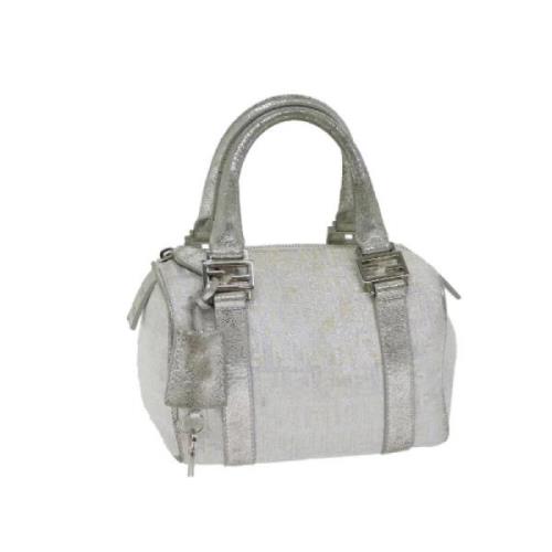 Pre-owned Canvas handbags Fendi Vintage , Gray , Dames