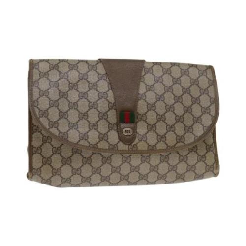 Pre-owned Canvas gucci-bags Gucci Vintage , Beige , Dames