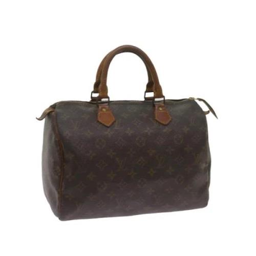 Pre-owned Canvas handbags Louis Vuitton Vintage , Brown , Dames