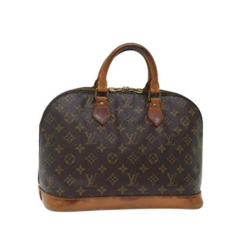 Pre-owned Canvas handbags Louis Vuitton Vintage , Brown , Dames