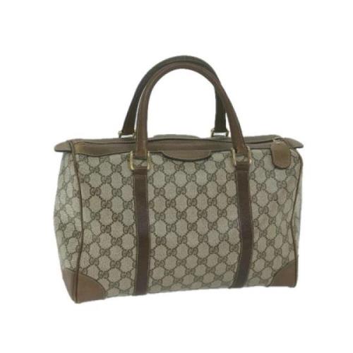 Pre-owned Canvas gucci-bags Gucci Vintage , Beige , Dames