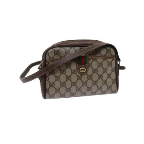 Pre-owned Leather gucci-bags Gucci Vintage , Beige , Dames