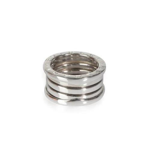 Pre-owned Metal rings Bvlgari Vintage , Gray , Dames