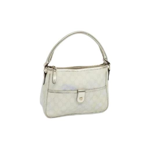 Pre-owned Leather handbags Gucci Vintage , White , Dames