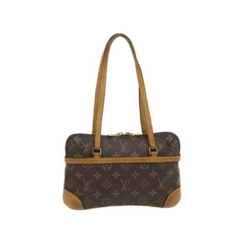 Pre-owned Canvas handbags Louis Vuitton Vintage , Brown , Dames