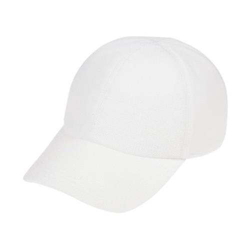 Gestreepte Baseballpet van Technisch Katoen Eleventy , White , Unisex