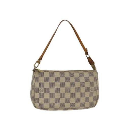 Pre-owned Canvas louis-vuitton-bags Louis Vuitton Vintage , Beige , Da...