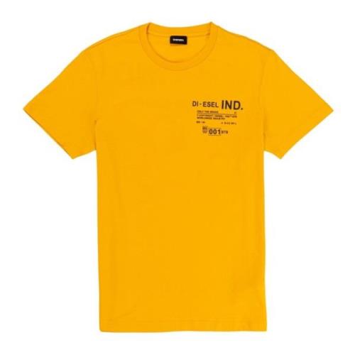 Stijlvolle T-Shirt Collectie voor Mannen Diesel , Yellow , Heren