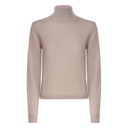 Beige Katoen Elastaan Sweater Max Mara , Beige , Dames