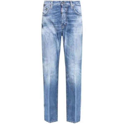 Casual Herenbroek Dsquared2 , Blue , Heren